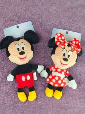 Disney Cat Toys!  Mickey & Minnie Mouse Together In A Set